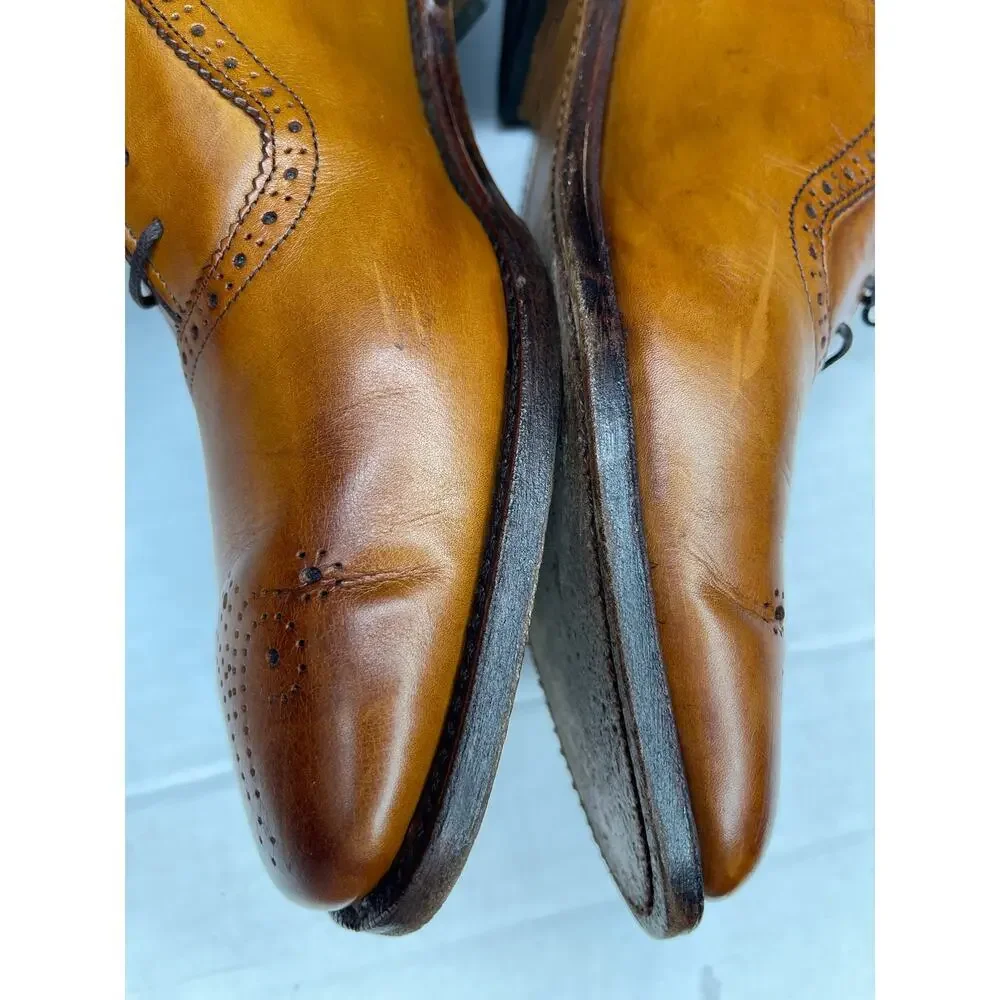 Allen Edmonds Mens Cornwallis walnut brown leather oxford dress shoes size 10.5